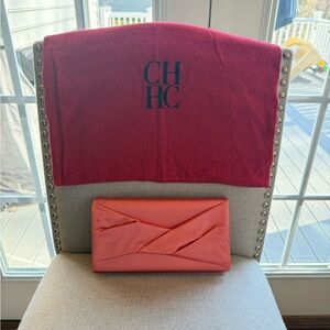 Carolina Herrera Lina Small Clutch in “Sunset” - Including Classic CHHC Dust Bag